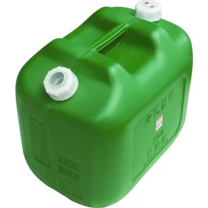 軽油缶　ワイド20L　ノズル付　緑