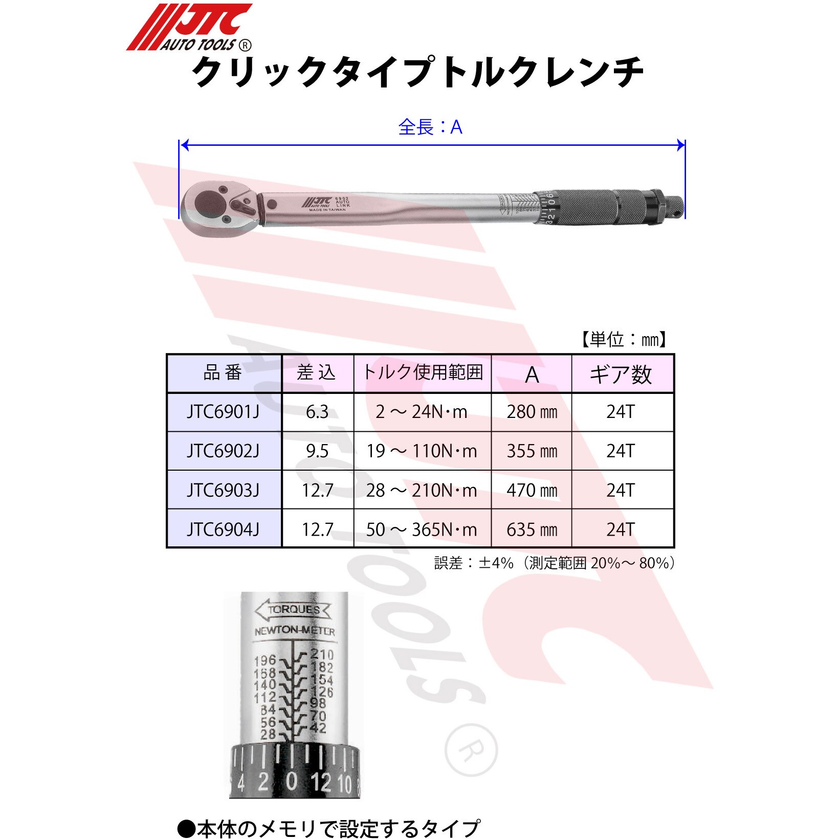 クリックタイプトルクレンチ