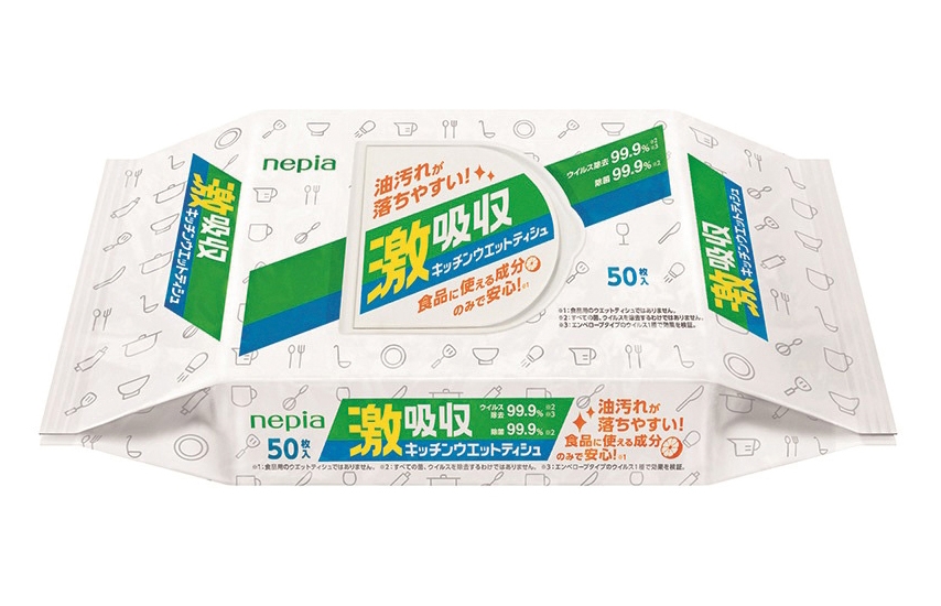 ★ネピア 激吸収キッチンウエットティシュ50枚